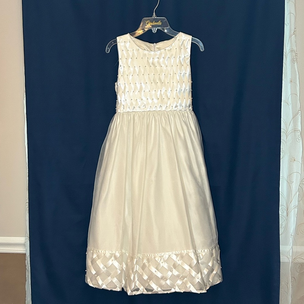 Flower Girl/Communion Dress with head piece